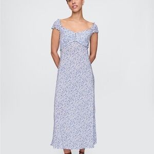 GAP Purple Maxi Sundress with Sweetheart Neckline
